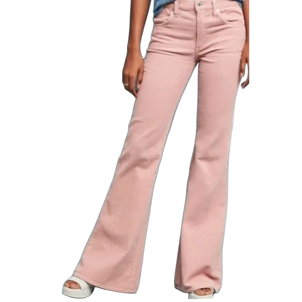 Citizens of Humanity Chloe mid rise super flare pink jeans size 25 GUC…